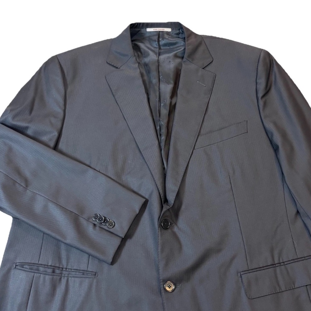 Ravazzolo Loro Piana Sport Coat Blazer Men’s 48 Black Pinstriped Super 150s Wool